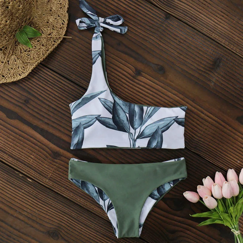 Bikini Women Swimwear Push Up Swimsuit One Shoulder Print Brazilian Bikini Set 2019 Biquini Bathing Suit Beach Swimming Suit Bikini Women Swimwear Push Up Swimsuit One Shoulder Print Brazilian Bikini Set 2019 Biquini Bathing Suit Beach Swimming Suit