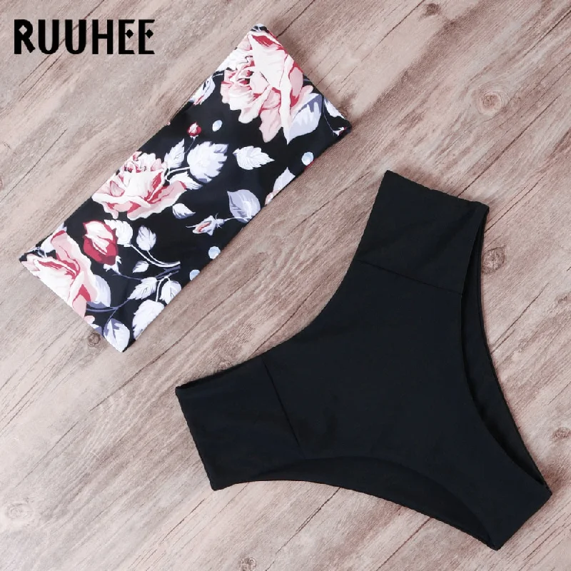 RUUHEE Bandage Bikini Swimwear Women Swimsuit High Waist Bikini Set 2019 Bathing Suit Push Up Maillot De Bain Femme Beachwear RUUHEE Bandage Bikini Swimwear Women Swimsuit High Waist Bikini Set 2019 Bathing Suit Push Up Maillot De Bain Femme Beachwear