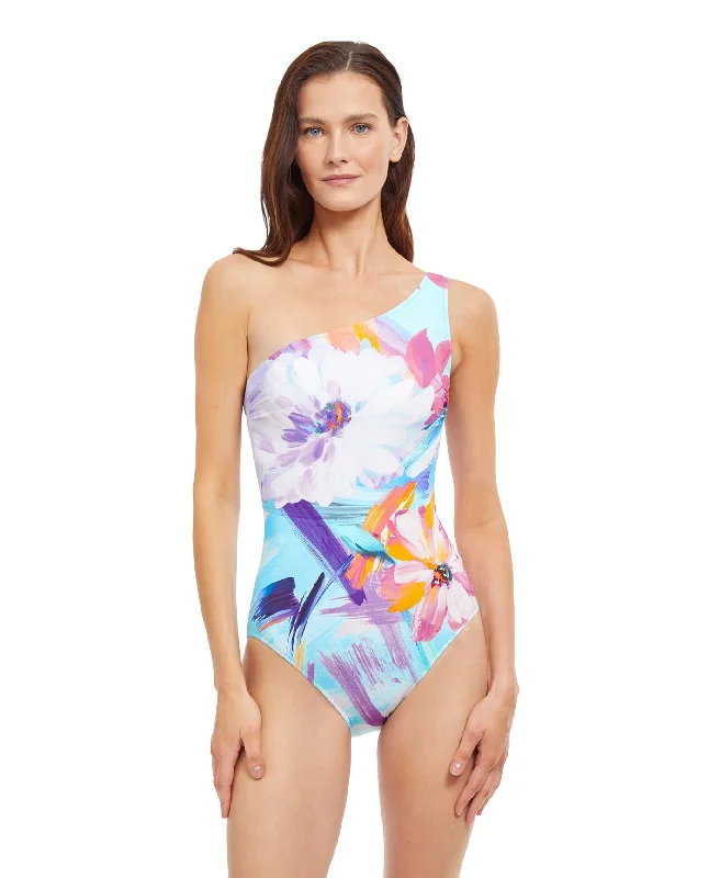 Gottex La Vie Est Belle One Shoulder One Piece Swimsuit