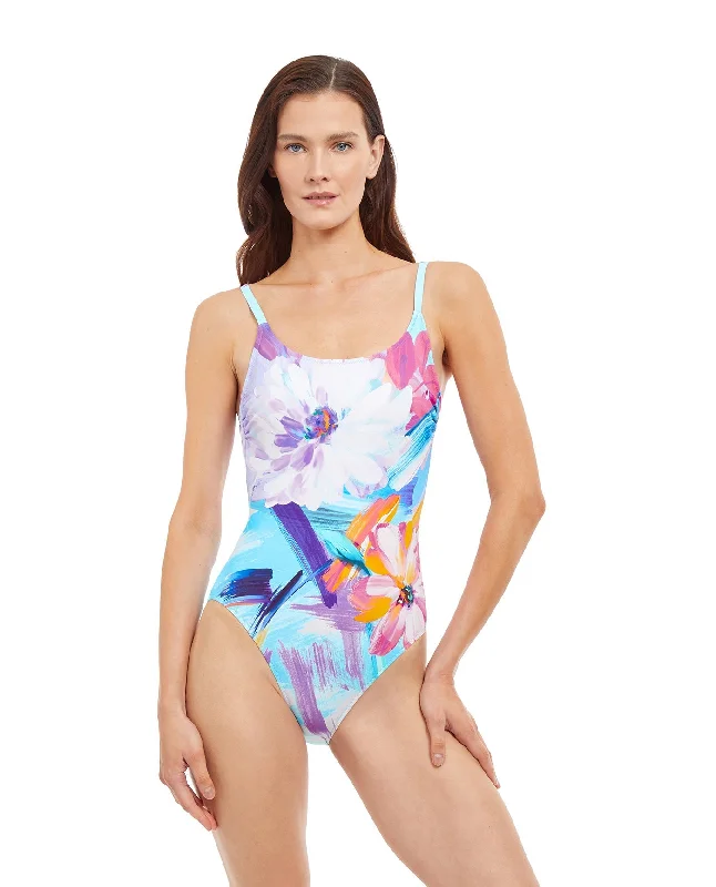 Gottex La Vie Est Belle Round Neck One Piece Swimsuit