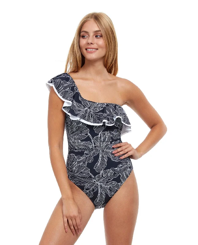 Profile By Gottex Soiree Ruffle One Shoulder One Piece Swimsuit