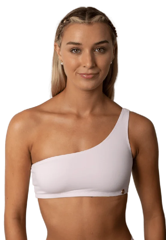 Baby Pink Bikini Top Candace Off-shoulder