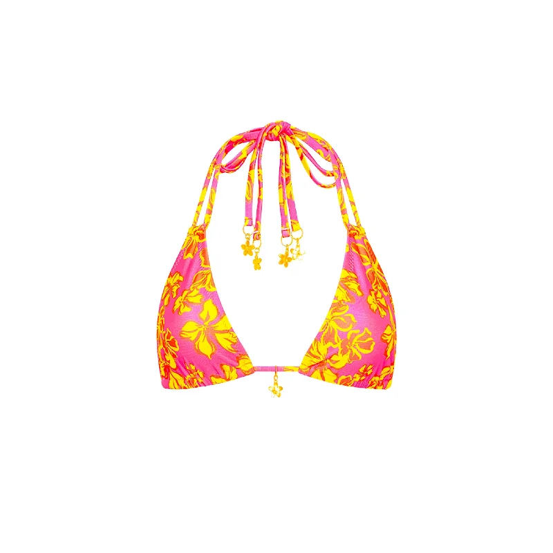 Halter Bralette Bikini Top - Pitaya Maya