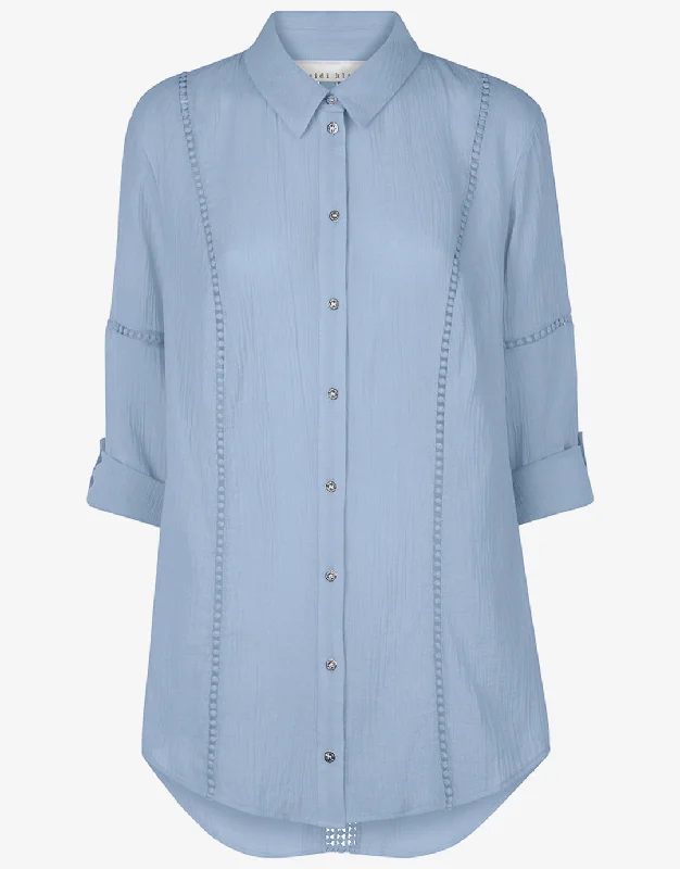 Bora Bora Lace Detail Kaftan - Blue