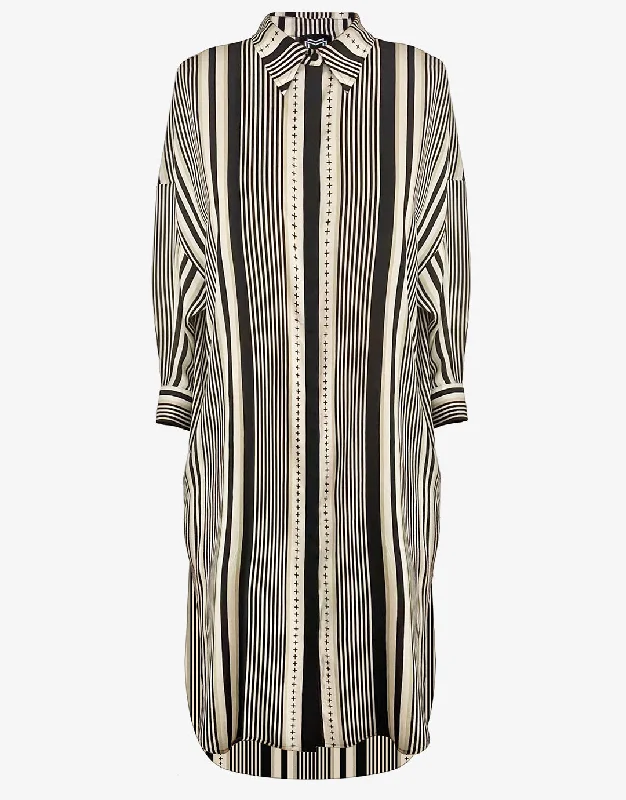 Pirates Buttoned Shirt Dress - Stripe