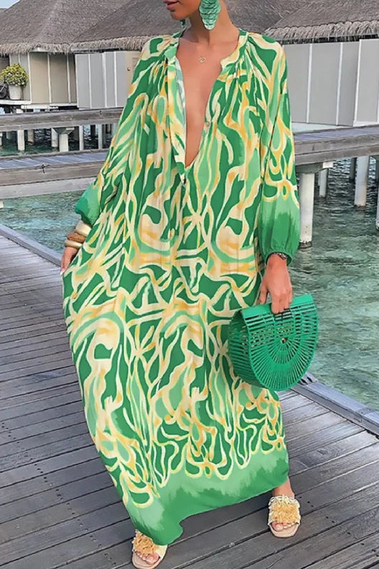 Resort Life Beach Coverup Sleeve Dress
