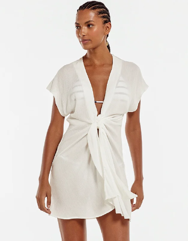 Sasha Short Cover Up - White