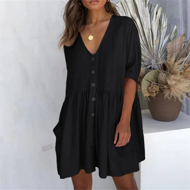 Sunset Stunner Beach Cover Up Casual Summer Dress