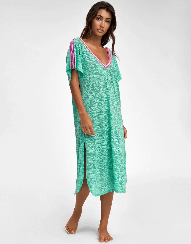 V Back Dress - Mint
